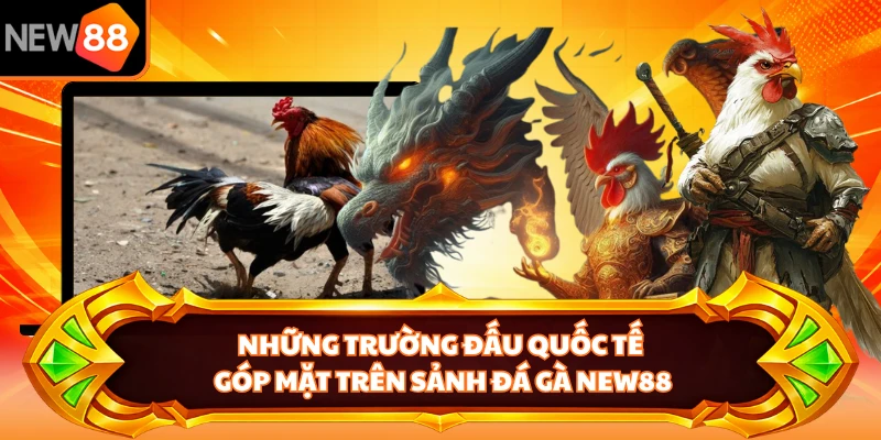 Những trường đấu quốc tế góp mặt trên sảnh đá gà NEW88 